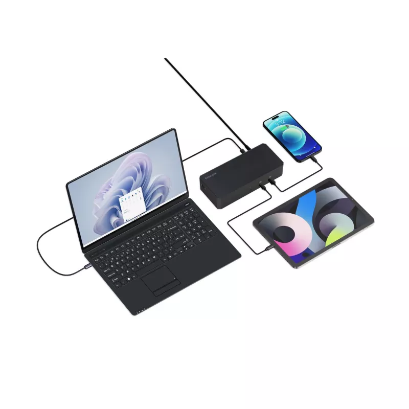 Kensington SD4843P EQ USB-C 10Gbps dock triple video driverless