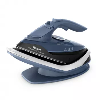 Tefal Freemove Power FV6675E0 ferro da stiro ferro da stiro a secco e a vapore suola in ceramica 2600 W nero, blu