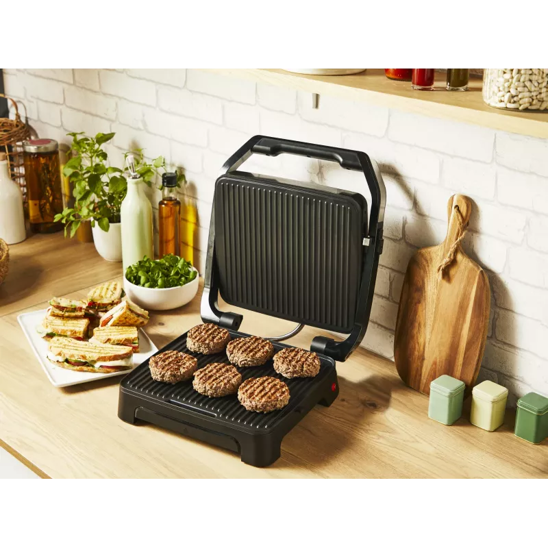 Griglia per contatto Tefal Inicio Adjust GC272D10 con piastre antiaderenti e temperatura regolabile