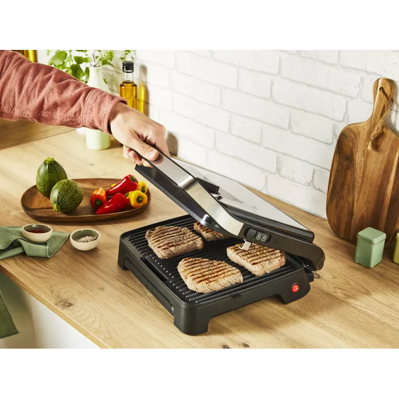 Griglia per contatto Tefal Inicio Adjust GC272D10 con piastre antiaderenti e temperatura regolabile