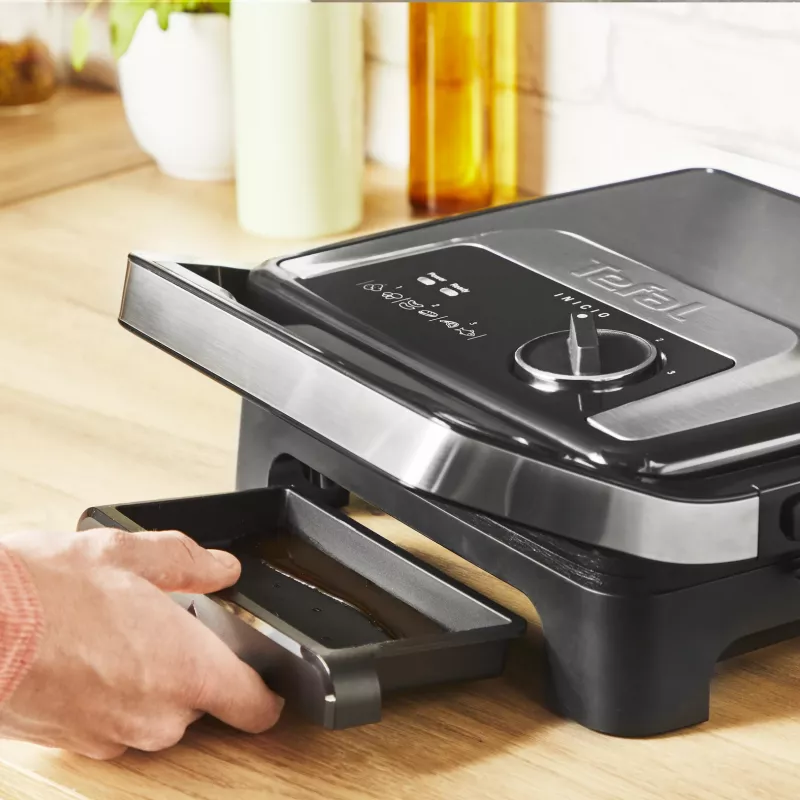 Griglia per contatto Tefal Inicio Adjust GC272D10 con piastre antiaderenti e temperatura regolabile