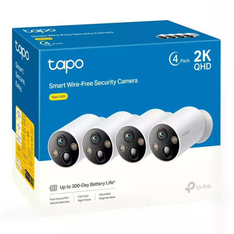Telecamera di videosorveglianza IP TP-Link Tapo C425 2560 x 1440 per esterni