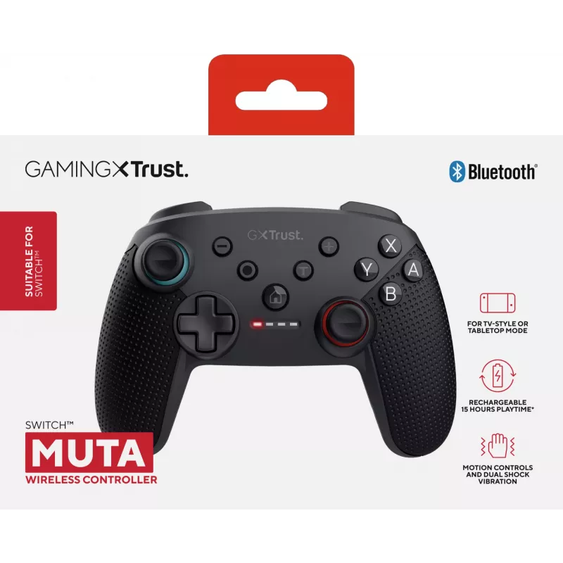 Trust GXT 1246 MUTA nero Bluetooth gamepad analogico / digitale Nintendo Switch, Nintendo Switch Lite, Nintendo Switch OLED