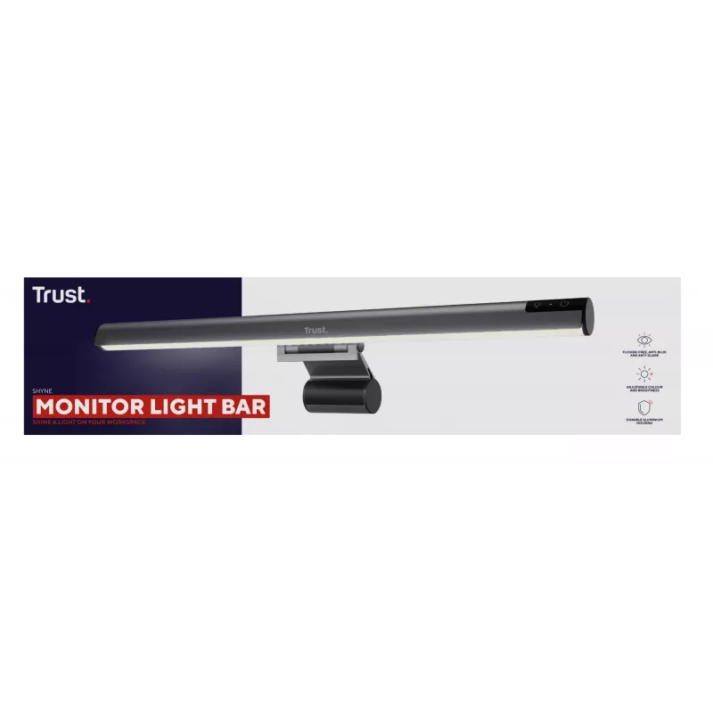 Lampada da tavolo Trust Shyne lampadina non sostituibile nero alimentazione USB altezza 70 mm