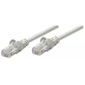 Intellinet cavo patch di rete, Cat5e, 20m, grigio, CCA, U/UTP, PVC, RJ45, contatti dorati, protezione antikink, protezione del connettore stampato, garanzia a vita