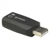 Manhattan 150859 adattatore audio 3D USB-A, da USB-A a ingresso microfono e uscita audio da 3,5 mm, 480 Mbps (USB 2.0), stereo