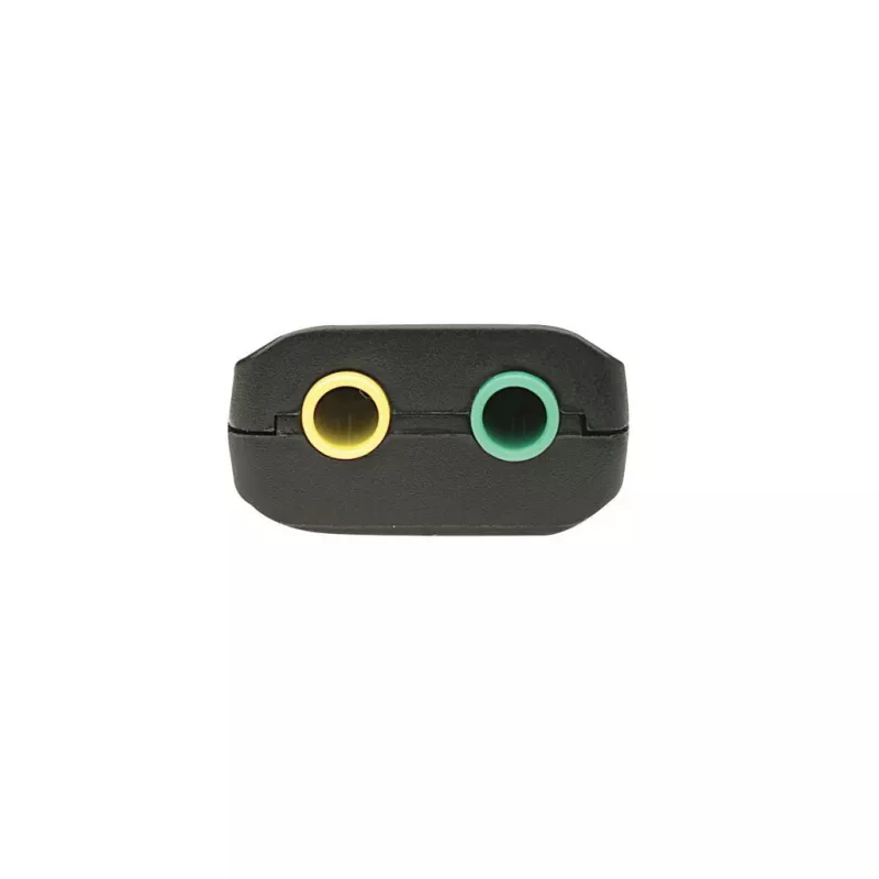 Manhattan 150859 adattatore audio 3D USB-A, da USB-A a ingresso microfono e uscita audio da 3,5 mm, 480 Mbps (USB 2.0), stereo