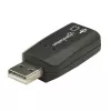 Manhattan 150859 adattatore audio 3D USB-A, da USB-A a ingresso microfono e uscita audio da 3,5 mm, 480 Mbps (USB 2.0), stereo