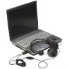 Manhattan 150859 adattatore audio 3D USB-A, da USB-A a ingresso microfono e uscita audio da 3,5 mm, 480 Mbps (USB 2.0), stereo