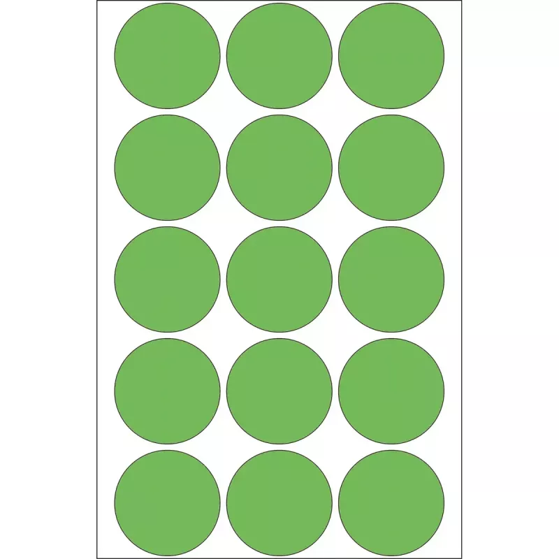 Etichette multiuso HERMA 480 pz. verde rotondo Ø 32 mm