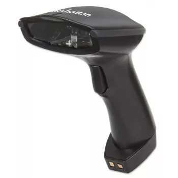 Manhattan lettore di codici a barre CCD palmare lineare wireless, Bluetooth, profondità di scansione 500 mm, portata effettiva fino a 80 m (linea di vista), luce ambiente max 100.000 lux (luce solare), spina intercambiabile EU/US/UK/AU, nero, tre anni di garanzia