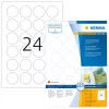 Etichette adesive HERMA rimovibili A4 Ø 40 mm 2400 pz.