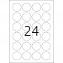 Etichette adesive HERMA rimovibili A4 Ø 40 mm 2400 pz.