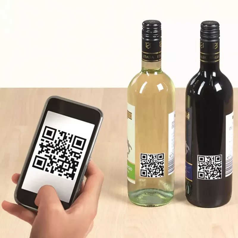 Etichette QR code HERMA 9642 A4 40x40 mm quadrato carta bianca