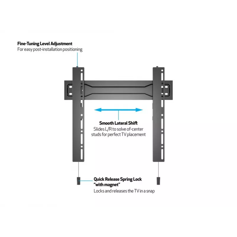 Multibrackets M VESA supporto a parete super sottile Fixed 400 MAX
