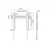 Multibrackets M VESA supporto a parete super sottile Fixed 400 MAX