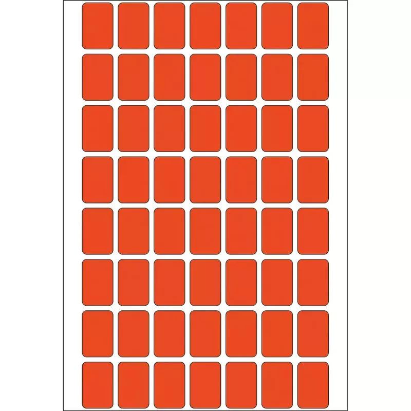 Etichette multiuso HERMA 12x18 mm rosso carta opaca scrittura a mano