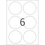 Etichette rimovibili HERMA A4 Ø 85 mm rotonde bianco 150 pz.