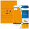 Etichette HERMA Neon A4 63,5x29,6 mm arancione brillante 540 pz.