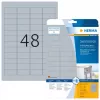 Etichette per targhette HERMA 4221 A4 45,7x21,2 mm argento