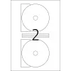 Etichette adesive per stampante HERMA Etichette CD Maxi A4 Ø 116 mm