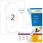 Etichette adesive per stampante HERMA Etichette CD Maxi A4 Ø 116 mm