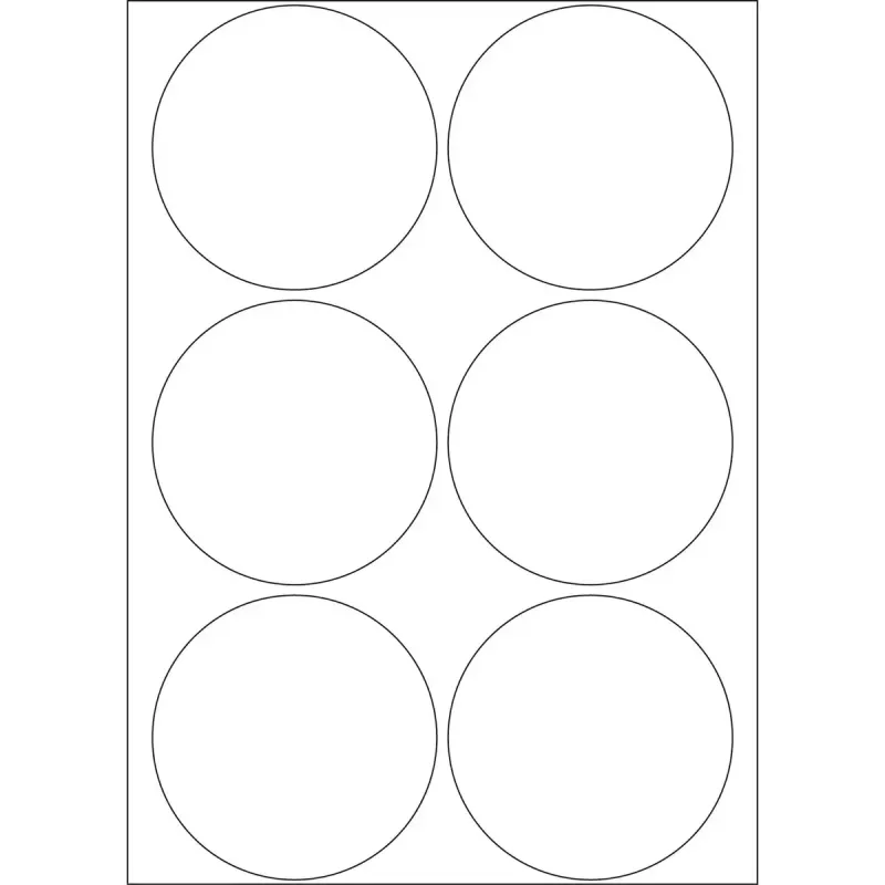Etichette multiuso HERMA 192 pz. Ø 50 mm rotonde bianche carta
