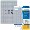Etichette per targhette HERMA 4725 pz. A4 25x10 mm argento