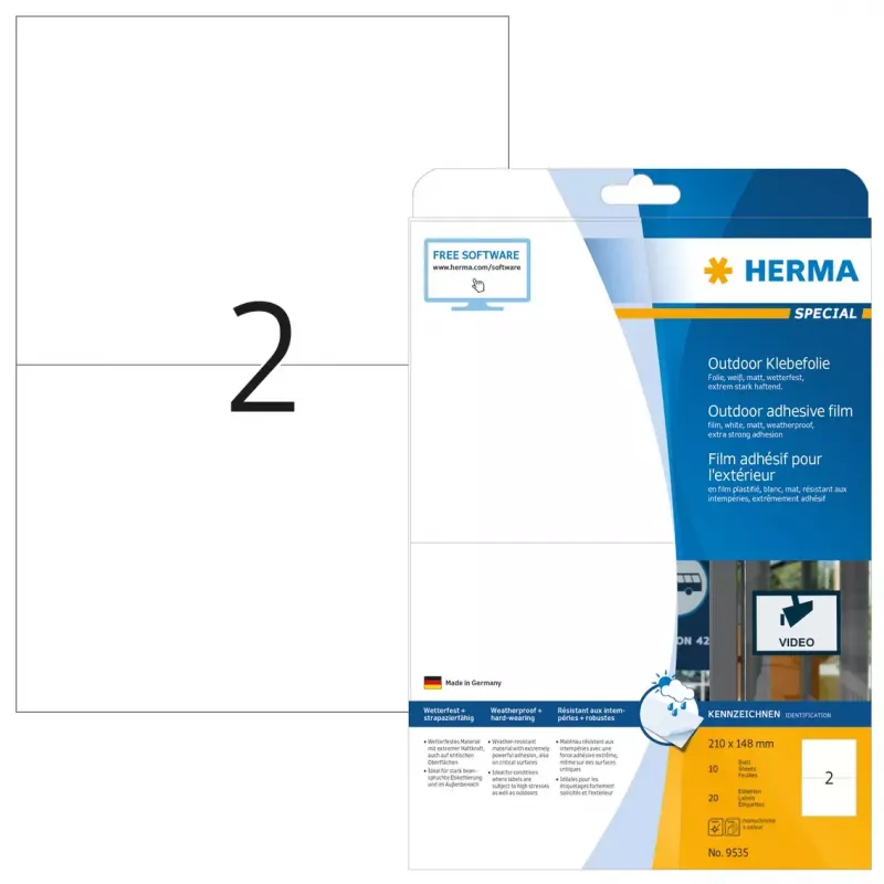 Etichette adesive per stampante HERMA 9535