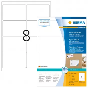 Etichette per indirizzi rimovibili HERMA 10312