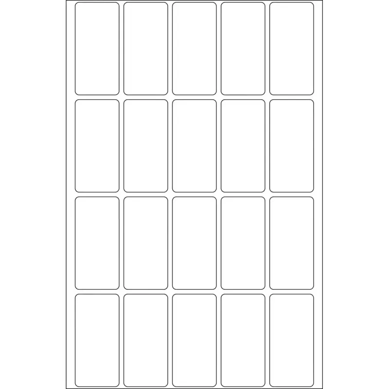 Etichette multiuso HERMA 19x40 mm carta bianca opaca scrittura a mano