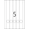 Etichette per raccoglitori HERMA A4 34x297 mm bianco carta opaca coprente 125 pezzi