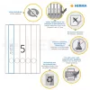 Etichette per raccoglitori HERMA A4 34x297 mm bianco carta opaca coprente 125 pezzi