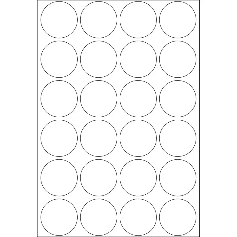 Etichette multifunzione HERMA 768 pz. rotonde carta bianca 25 mm