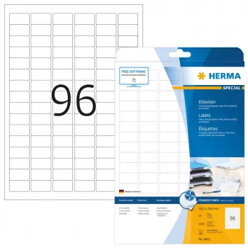 Etichette inkjet HERMA A4 30,5x16,9 mm 2400 pezzi