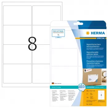 Etichette per indirizzi rimovibili HERMA 10018