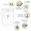 Etichette per dorso raccoglitori HERMA A4 192x38 mm bianco carta opaca coprente 175 pz.