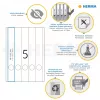 Etichette per fascicoli HERMA A4 38x297 mm bianco carta opaca coprente 125 pezzi