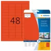 Etichette per stampante autoadesive HERMA Coloured Labels A4 45,7x21,2 mm rosso