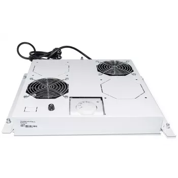 Intellinet unità di ventilazione a 2 ventole per rack 19 pollici, montaggio a tetto, con termostato, grigio