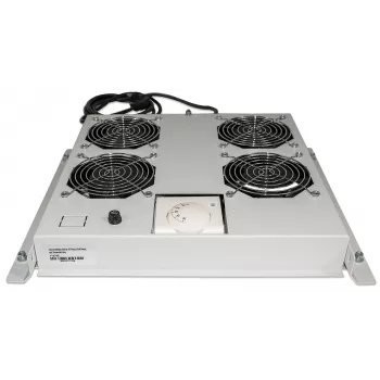 Intellinet unità ventole a 4 ventole per rack 19 pollici, montaggio a tetto, con termostato, grigio