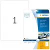 Etichetta adesiva per stampante HERMA Labels A4 210x297 mm bianco carta lucida 25 pz.
