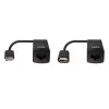 Lindy 60m USB 1.1 Cat.6 Extender Basic, trasmettitore e ricevitore di rete, 60 m, 12 Mbit/s, Cat5e, Cat6, nero, plastica