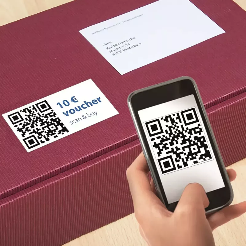 Etichetta adesiva per stampante HERMA etichette QR-Code 9643