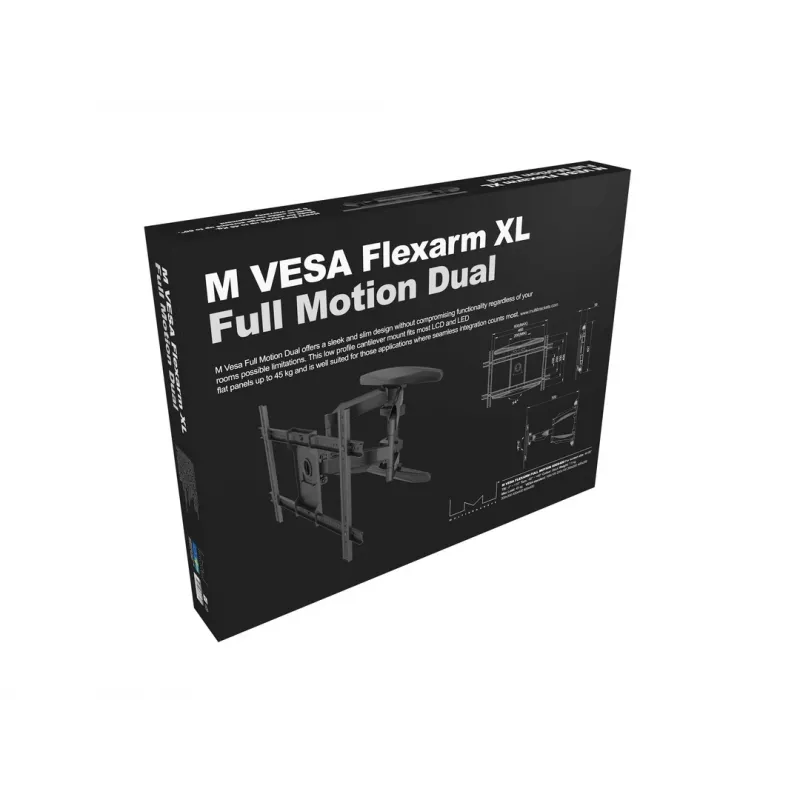 Supporto full motion per doppio monitor Multibrackets M VESA Flexarm XL