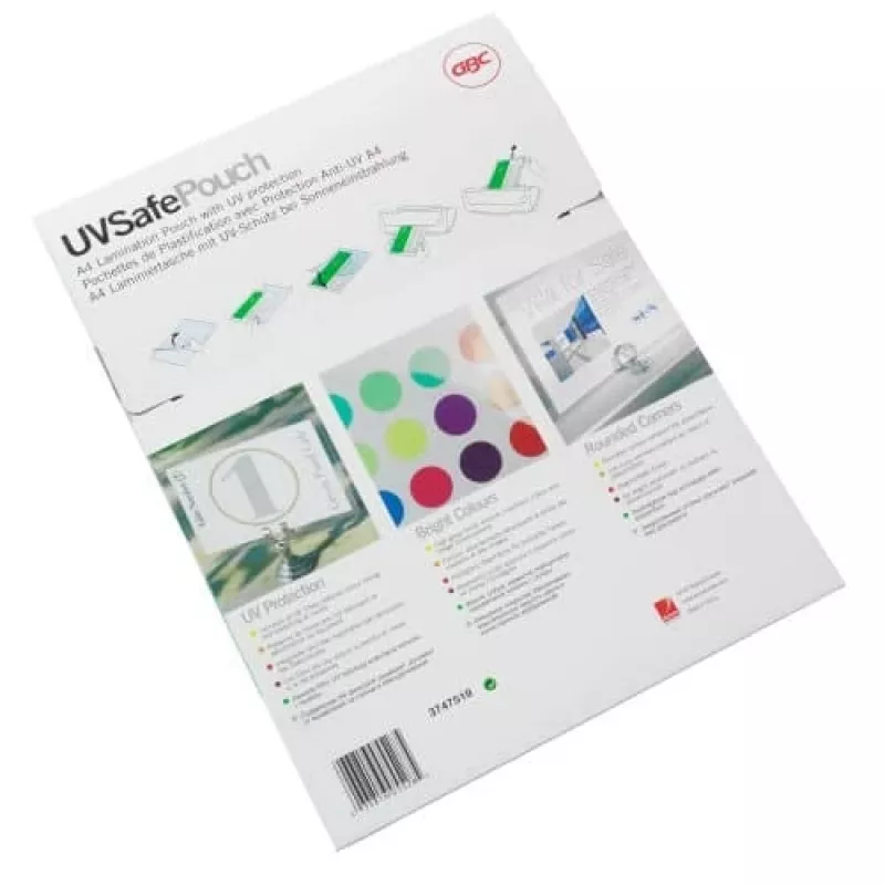 Busta per laminazione GBC A4 protezione UV 150 micron, lucida, A4, 100 pz.