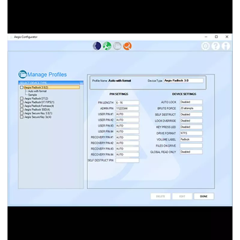 Hub USB Apricorn Aegis Configurator AP-CONFIG-KIT-EMEA