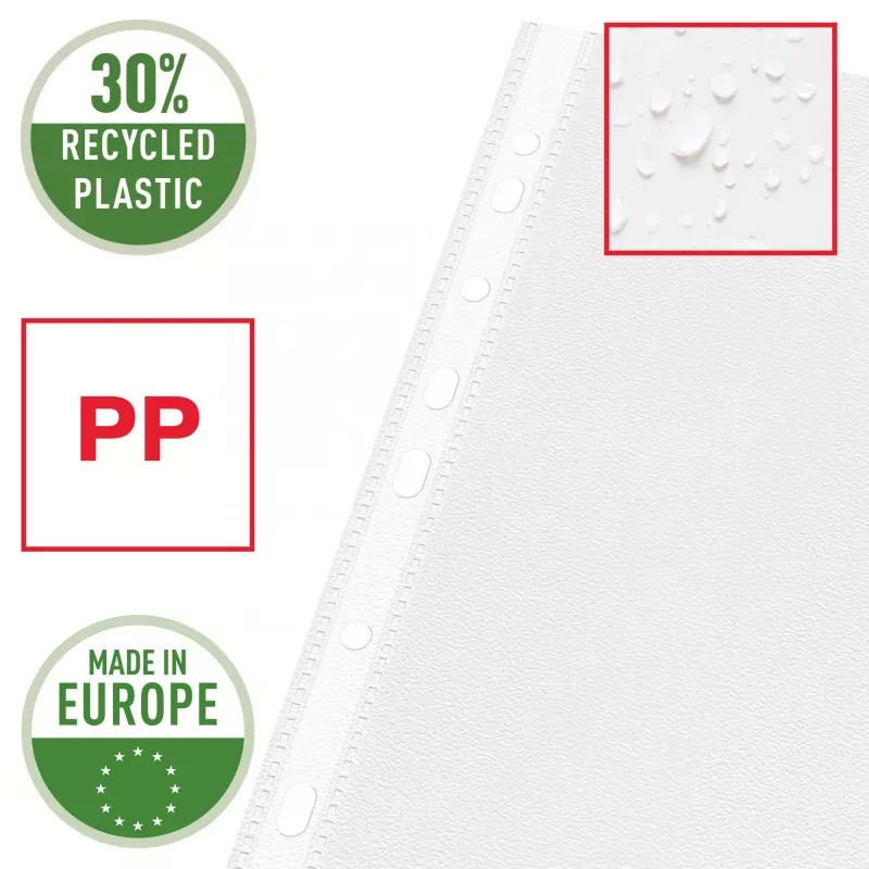 Esselte Quality Pocket A3 orizzontale, 30% plastica riciclata da materiale pre-consumo