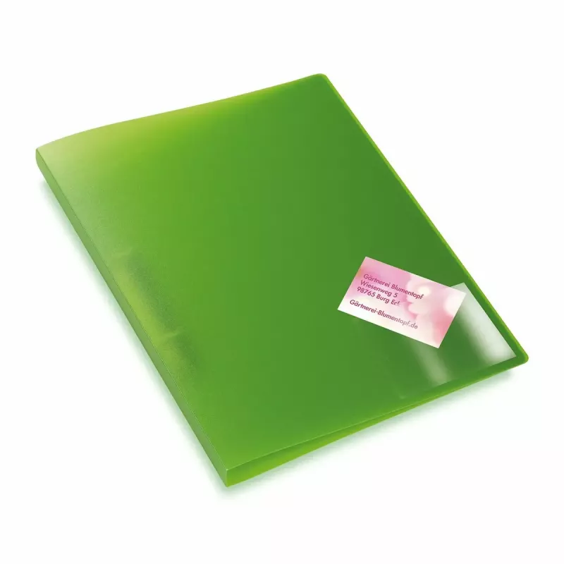HERMA 1421 tasche autoadesive per biglietti da visita, 95 x 60 mm, PP trasparente, 24 pz.