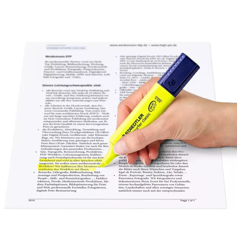 Evidenziatore Staedtler Textsurfer classic 364 punta a scalpello blu verde rosa giallo
